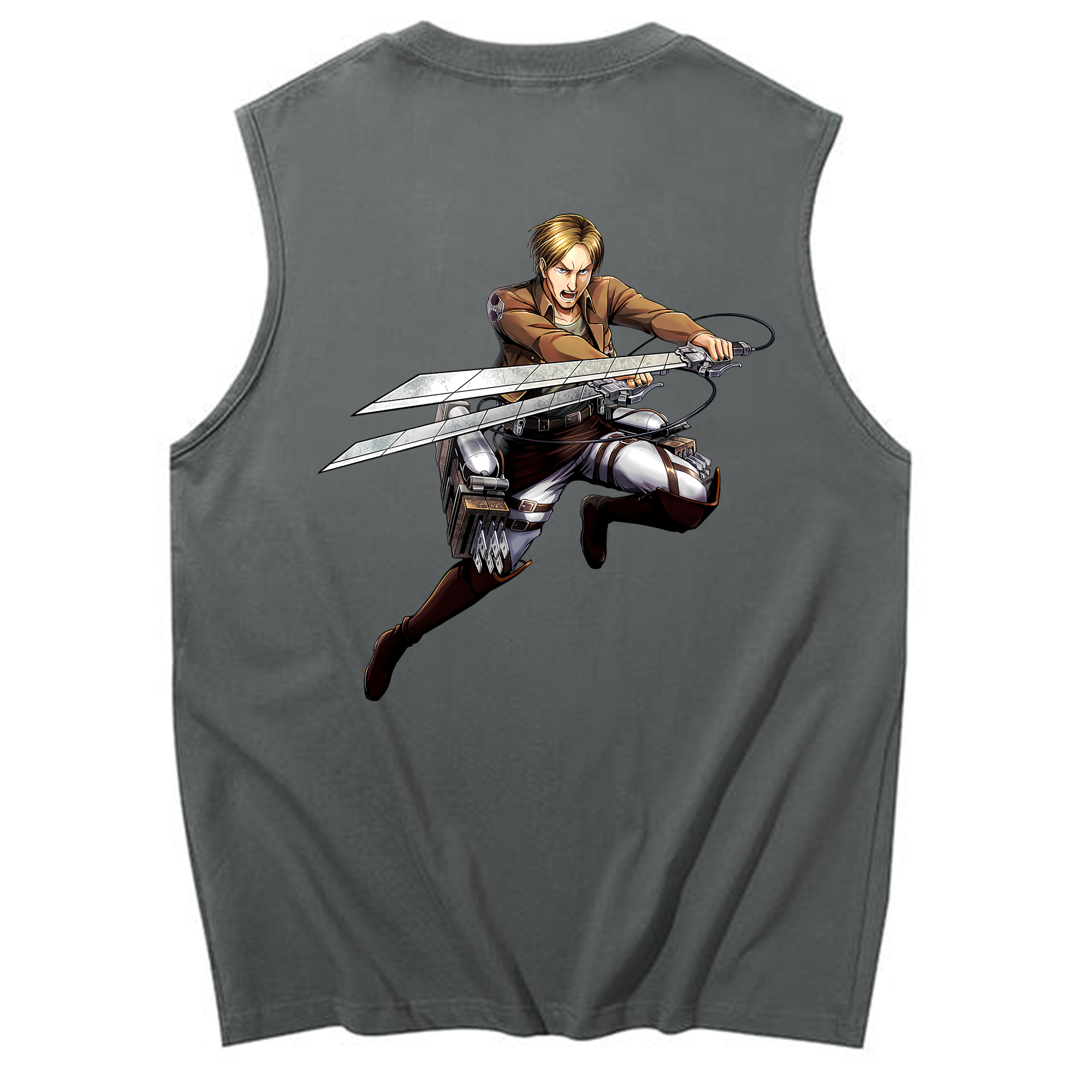 （画像用） 進撃の巨人 Attack on Titan コットン100％タンクトップ（背面プリント）